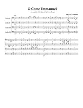 Load image into Gallery viewer, "Christmas Carols" Vol. 2<br>Music for 4 Cellos:<br>Beginner Series