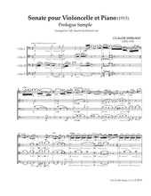 Load image into Gallery viewer, Debussy "Sonata for Cello"<br>Music for 4 Cellos:<br>Advanced Series