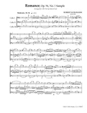 Load image into Gallery viewer, Schumann<br> "Romances" Op. 94, No. 1-3<br> Music for Cello Trio