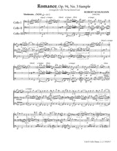 Load image into Gallery viewer, Schumann<br> "Romances" Op. 94, No. 1-3<br> Music for Cello Trio