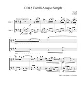 Load image into Gallery viewer, Corelli &quot;Adagio&quot;&lt;br&gt;for Advanced Solo Cello&lt;br&gt;&amp; 2nd Cello Accompaniment
