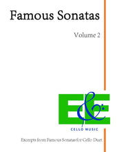 Load image into Gallery viewer, &quot;Famous Sonatas&quot; Vol. 2&lt;br&gt;Excerpts for Cello Duet&lt;br&gt;*Digital Download
