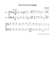 Load image into Gallery viewer, &quot;The First Noel&quot;&lt;br&gt;for Beginner Solo Cello&lt;br&gt;&amp; 2nd Cello Accompaniment
