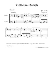 Load image into Gallery viewer, Bach &quot;Minuet&quot;&lt;br&gt; from Partita No. 1&lt;br&gt; for Beginner Solo Cello
