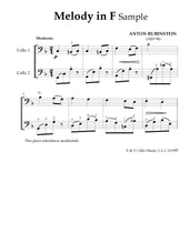 Load image into Gallery viewer, Rubinstein &quot;Melody in F&quot;&lt;br&gt; for Beginner Solo Cello

