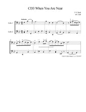 Load image into Gallery viewer, Bach &quot;When You are Near&quot;&lt;br&gt; for Beginner/Intermediate&lt;br&gt; Solo Cello
