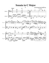 Load image into Gallery viewer, Breval &quot;Sonata in C Major&quot;&lt;br&gt;(Complete)&lt;br&gt; for Intermediate Solo Cello
