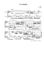 Load image into Gallery viewer, Bach &quot;Air in D&quot;&lt;br&gt;for Violin &amp; Cello
