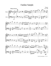 Load image into Gallery viewer, Mouret &quot;Fanfare&quot;&lt;br&gt; for Violin &amp; Cello
