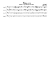Load image into Gallery viewer, Mouret &quot;Rondeau&quot;&lt;br&gt;Music for 4 Cellos&lt;br&gt;Beginner Series
