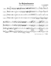 Load image into Gallery viewer, Handel &quot;La Rejouissance&quot;&lt;br&gt;Music for 4 Cellos&lt;br&gt;Intermediate Series
