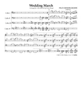 Load image into Gallery viewer, Mendelssohn &quot;Wedding March&quot;&lt;br&gt;Music for 4 Cellos&lt;br&gt;Intermediate Series
