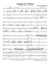 Load image into Gallery viewer, Albinoni &quot;Adagio in G Minor&quot;&lt;br&gt;Music for 4 Cellos&lt;br&gt;Intermediate/Advanced Ensembles
