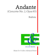 Load image into Gallery viewer, Brahms &quot;Andante&quot;&lt;br&gt;Music for 5 Cellos:&lt;br&gt;Advanced Series
