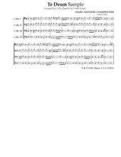 Load image into Gallery viewer, Charpentier &quot;Te Deum&quot;&lt;br&gt;Music for 4 Cellos&lt;br&gt;Intermediate Series
