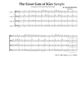 Load image into Gallery viewer, Moussorgsky&lt;br&gt; &quot;The Great Gate of Kiev&quot;&lt;br&gt;Music for 4 Cellos&lt;br&gt;Intermediate Series
