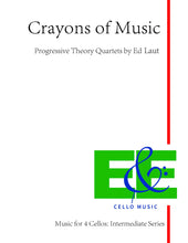Load image into Gallery viewer, &quot;Crayons of Music&quot;&lt;br&gt; Progressive Theory Quartets&lt;br&gt;Music for 4 Cellos:&lt;br&gt;Intermediate Series
