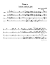 Load image into Gallery viewer, Tchaikovsky &lt;br&gt;&quot;March of the Nutcracker&quot;&lt;br&gt;Music for 4 Cellos&lt;br&gt;Intermediate Series
