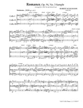 Load image into Gallery viewer, Schumann&lt;br&gt; &quot;Romances&quot; Op. 94, No. 1-3&lt;br&gt; Music for Cello Trio
