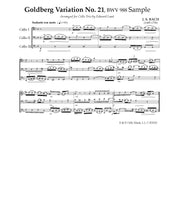 Load image into Gallery viewer, Bach &quot;Andante &lt;br&gt; from Goldberg Variation No. 21&quot;&lt;br&gt;Music for Cello Trio
