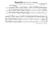 Load image into Gallery viewer, Beethoven &lt;br&gt;&quot;Bagatelle No. 5&quot;&lt;br&gt;Music for Cello Trio
