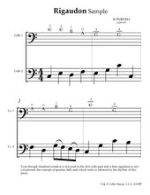 Load image into Gallery viewer, Purcell &quot;Rigaudon&quot;&lt;br&gt; for Beginner Solo Cello
