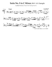 Load image into Gallery viewer, Bach &quot;Gigue&quot;&lt;br&gt; from Suite No. 5 (Scordatura)&lt;br&gt; for Solo Cello
