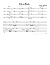Load image into Gallery viewer, Gruber &quot;Silent Night&quot;&lt;br&gt;Music for 4 Cellos&lt;br&gt;Beginner Series
